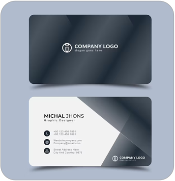 Glossy business card