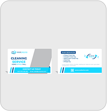 house cleaning business cards